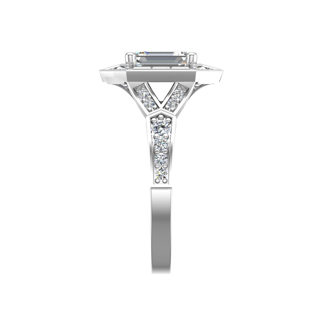 Korman Signature 'Elle'  Halo Engagement Ring